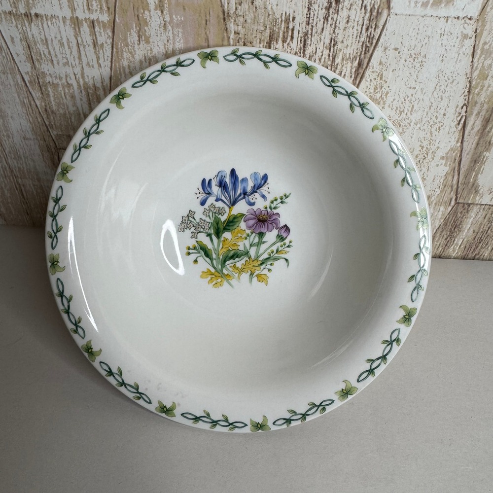Thomson Pottery Floral Garden Serving Bowl 9" Round Vegetable
